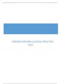 Jordan Driving School Practice Test