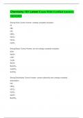 Chemistry 101 Latest Exam With Verified Answers 2024|2025