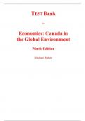 Test Bank for Economics Canada in the Global Environment 9th Edition By Michael Parkin Robin Bade (All Chapters, 100% Original Verified, A+ Grade) 