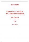 Test Bank for Economics Canada in the Global Environment 8th Edition By Michael Parkin Robin Bade (All Chapters, 100% Original Verified, A+ Grade) 