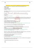 NUR 155 Test 3 (Crisis 3 NCLEX), Comprehensive Exam Questions & Answers