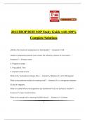 2024 IHOP BOH SOP Study Guide with 100% Complete Solutions