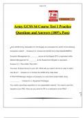 Army GCSS S4 Course Test 1 Practice Questions and Answers (100% Pass)