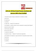 CSN AC 110 Esco Exam Practice Questions and Answers 100% Pass (Verified)