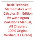 Solutions Manual For Basic Technical Mathematics with Calculus 9th Edition By washington