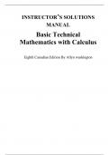 Solutions Manual For Basic Technical Mathematics With calculus 8th Edition By Allyn washington