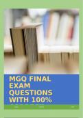 MGQ FINAL EXAM QUESTIONS WITH 100% CORRECT ANSWERS!!