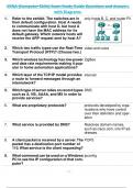 CCNA (Computer Skills) Exam Study Guide Questions and Answers  with Diagrams.