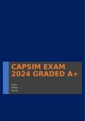 CAPSIM EXAM 2024 GRADED A+