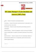 MN Salon Manager's Exam Questions and Answers (100% Pass)