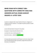 IBHRE EXAM WITH CORRECT 200+ QUESTIONS WITH CORRECTRY ANALYZED ANSWERS (ACTUAL EXAM) ALREADY GRADED A+ LATEST 2024       