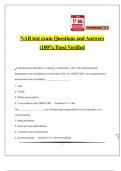 NAB test exam Questions and Answers (100% Pass) Verified