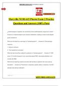 Maryville NURS 615 Pharm Exam 2 Practice Questions and Answers (100% Pass)