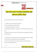 Nurs 615 exam 1 Practice Questions and Answers (100% Pass)