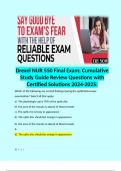 Drexel NUR 550 Final Exam; Cumulative Study Guide Review Questions with Certified Solutions 2024-2025: 