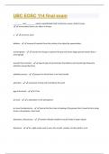 UBC EOSC 114 final exam Questions With 100% Correct Ans..