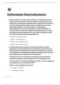 OEFENTENTAMEN Orthopedagogiek: Gezinsfactoren