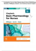 Test Bank For Clayton’s Basic Pharmacology for Nurses 19th Edition  By Michelle J. Willihnganz, Samuel L. Gurevitz, Bruce Clayton  Complete 