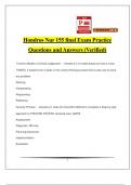 Hondros Nur 155 final Exam Practice Questions and Answers (Verified)