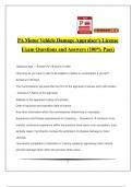 PA Appraisal License Exam Bundle Pack with Complete Solutions 