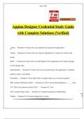 Appian Designer Credential Study Guide with Complete Solutions (Verified)