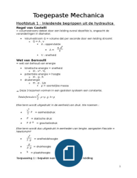 Samenvatting_Toegepaste Mechanica