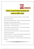 CPACC Exam Bundle Pack with 100% Verified and Updated | Graded A+