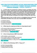 CADC PRACTICE EXAM NEWEST ACTUAL EXAM QUESTIONS (TEST 1) COMPLETE 150 QUESTIONS CORRECT DETAILED ANSWERS (VERIFIED ANSWERS) . ALREADY GRADED A+