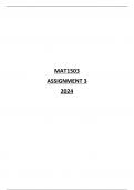 MAT1503 ASSIGNMENT 3 2024