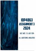 IOP4863 Assignment 3 2024 | Due 25 July 2024