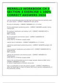 MERRILLS WORKBOOK CH 3 SECTION 3 EXERCISE 1 100% CORRECT ANSWERS 2024