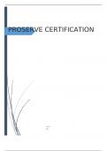 Proserve Certification EXAM 