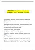   NFDN 2007 Midterm questions and answers 100% guaranteed success.