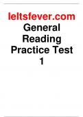 General Reading Practice Test 1