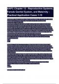 AAPC Chapter 13 - Reproductive Systems, Female Genital System, and Maternity Questions with 100% Actual correct answers | verified | latest update | Graded A+ | Already Passed | Complete Solution 2024 - 2025