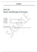 PSYC325 History and Philosophy of Psychology