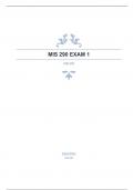 MIS 290 EXAM 1 questions & answers rated