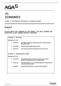 2023 AQA AS ECONOMICS PAPER 2 INSERT, QUESTION PAPER AND MARK SCHEME 71352 BUNDLE