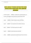 NETA GROUP FITNESS INSTRUCTOR EXAM UPDATE WITH QUESTIONS AND VERIFIED ANSWERS