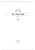 MIS - FINAL EXAM questions and answers