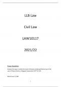 Civil Law Essay