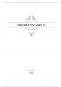 NSG 5003 Final week 10 questions well answered