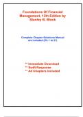 Solutions for Foundations Of Financial Management, 13th Edition Block (All Chapters included)