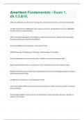 Ameritech Fundamentals - Exam 1, ch.1,3,&10 Questions + Answers Graded A+