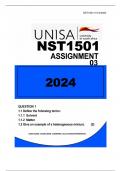 NST1501 ASSIGNMENT 03 2024 This assignment contains 3 questions, of which all are COMPULSORY.  QUESTION 1  1.1	Define the following terms:  1.1.1	Solvent