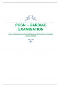 PCCN – CARDIAC EXAMINATION|VERIFIED EXAM RESOURCE WITH ACCURATE ACTUAL ANSWERS