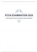 PCCN EXAMINATION WITH GUARANTEED CORRECT ANSWERS