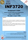 INF3720 Assignment 2 (COMPLETE ANSWERS) 2024 (602765)- DUE 2 August 2024