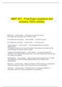   INMT 341 - Final Exam questions and answers 100% verified.