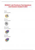 BIOS251 Lab Practicum Test Questions and Answers Graded A 2024